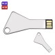 USB Llave Triangular color Plata