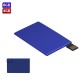 USB Tarjeta de Crédito Metálica color Azul