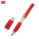Bolígrafo y USB Ice color Rojo