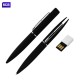 Bolígrafo USB Lux color Negro