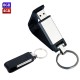USB Llavero Leather color Negro