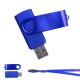 USB Giratoria color Azul