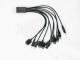 Cable adaptador negro color Negro