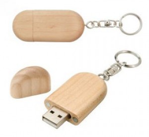USB Llavero Wood